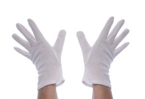 rękawice ze srebrem